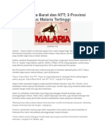 Kejadian Malaria NTT