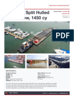 Loadlined Split Hulled Dump Scow, 1450 Cy: Specifications