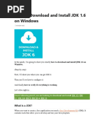 How To Download and Install JDK 1