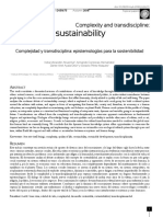 Complejidad y Transdisciplina: Epistemologías para La Sostenibilidad