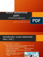 Acute Abdominal Pain:: A Practical Approach
