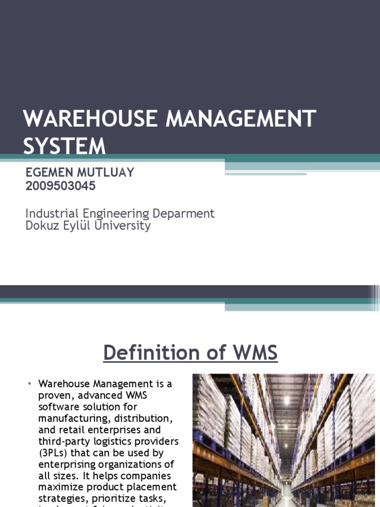 Understanding Warehouse Management Systems | PDF | Warehouse | Logistics