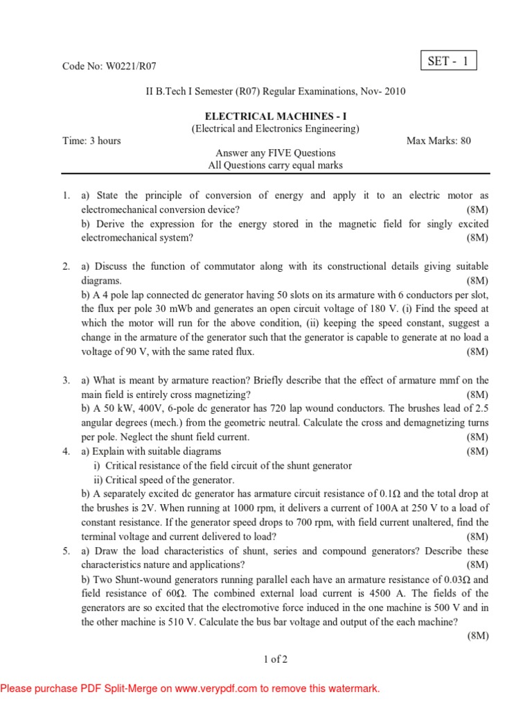 Em 1 Pdf Pdf Electric Generator Electric Motor