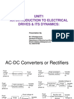 Unit1 An Introduction To Electrical Drives & Its Dynamics:: Presentation by