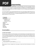 Event Driven Programming