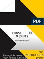 Key Construction Joints