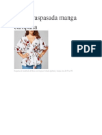 Blusa Traspasada Manga Campana