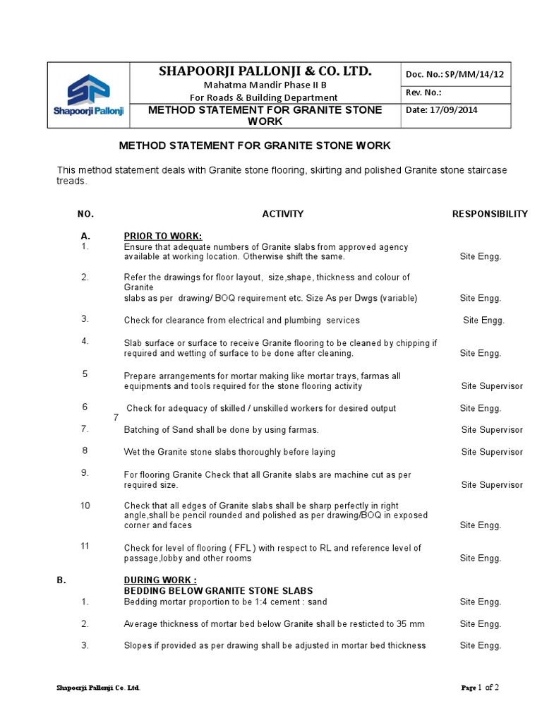 Method Granite PDF Flooring Tile