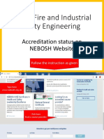 PDIMT NEBOSH Accreditation Status and Contact Details