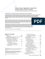 Guías de Práctica Clínica sobre el diagnóstico y tratamiento de la insuficiencia cardíaca aguda.