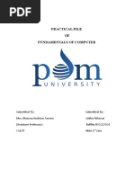 Practical File OF Fundamentals of Computer