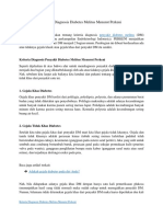 Kriteria Diagnosis Diabetes Melitus Menurut PERKENI PDF