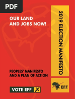 2019 EFF election manifesto