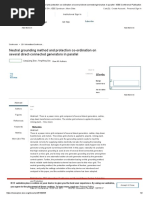 Neutral Grounding Method and Protection Co-Ordination 