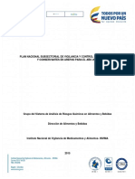 Plan Nacional de Subsectorial de Vigilancia y Control de Aflotoxinas y Consetcvantes en Arepas para El Año 2015 PDF