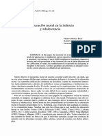 La Educacion Moral en La Infancia y Adol PDF