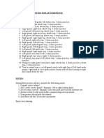 Home Practise Notes For Autodefence Foundation Form