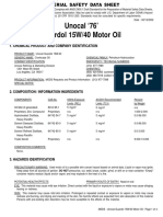 Unocal 76' Guardol 15W/40 Motor Oil: Material Safety Data Sheet