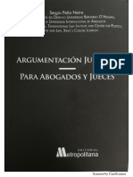 Argumentaci n Jur Dica Para Abogados y Jueces Sergio Pe a Extractos