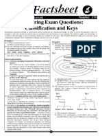 Answering Exam Questions - Classification and Keys