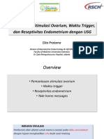 Dr. Gita Pratama Pemantauan Stimulasi, Waktu Trigger Dan Reseptivitas Endometrium - JakUpNGo 2019 PDF