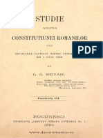 Studie Asupra Constituţiunei Românilor Saŭ Esplicarea Pactuluĭ Nostru Fundamental Din 1 Iuliu 1866. Volumul 3, G. Meitani