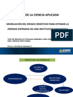 Modelación Del Riesgo Crediticio para Estimar La Pérdida Esperada en Una Institución Financiera PDF