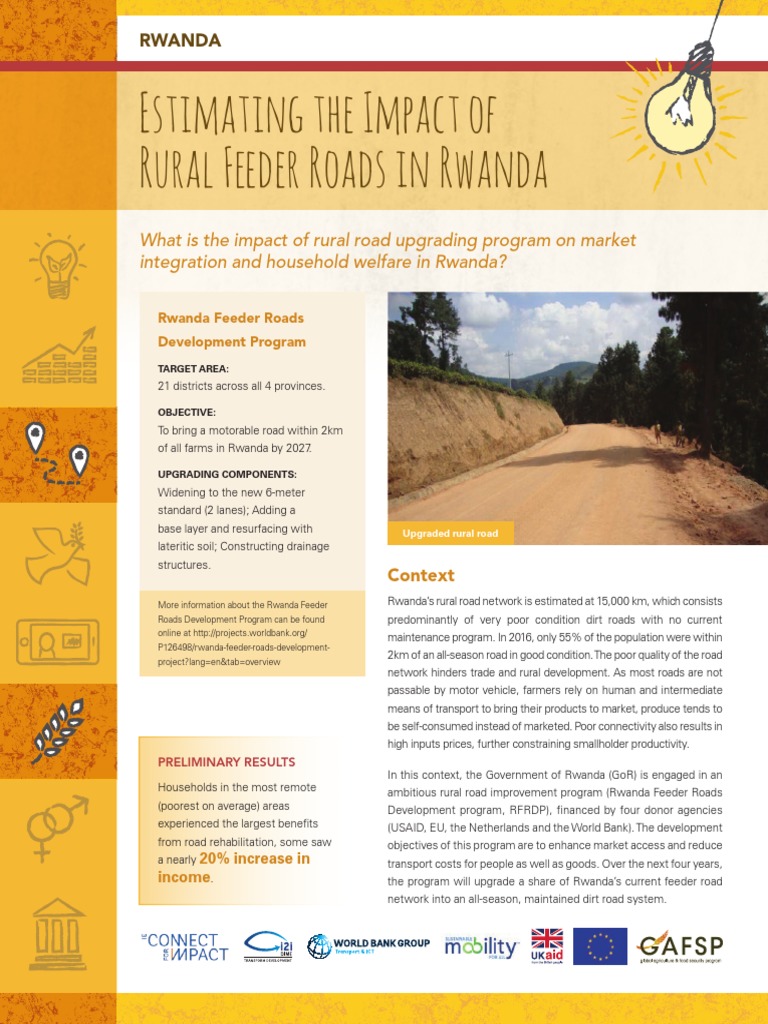 Rwanda Feeder Roads Impact Evaluation | PDF | Department For ...