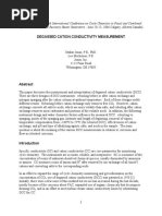 Degassed Cation Conductivity Measurement