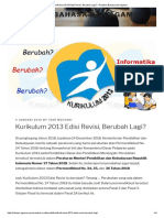 Kurikulum 2013 Edisi Revisi, Berubah Lagi_ – Redaksi Bahasa Dan Agama