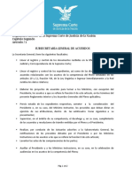 Reglamento Interior Suprema Corte de Justicia de La Nación - Facultades Subsecretaría General de Acuerdos