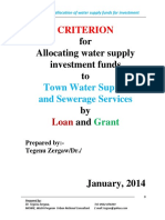 Criterion for Selection of Towns for Loan and Grant.docx Junuary 2014 (2)