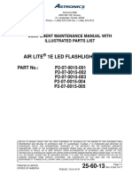 Air Lite 1E Led Flashlight System: Component Maintenance Manual With Illustrated Parts List