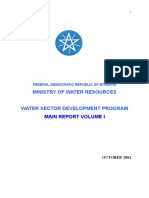 Water Sector Development Program Vol.1
