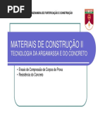 Materiais de Construção II Tecnologia Da Argamassa e Do Concreto