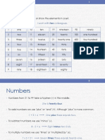 Telling The Time and The Numbers