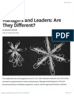 Managers and Leaders Are They Different