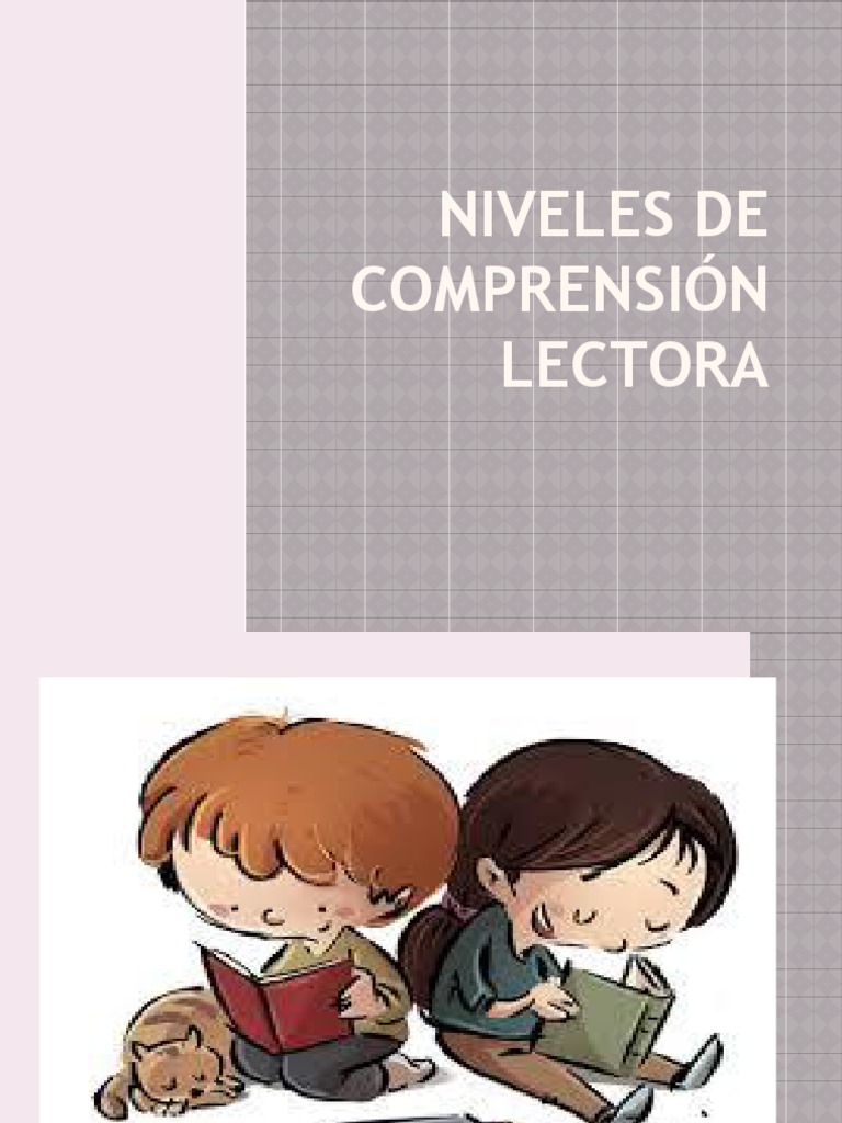Niveles de Comprensión Lectora en Primaria | PDF | Estudios de idiomas ...