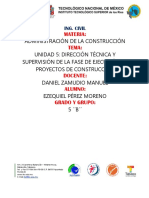 Dirección y supervisión de proyectos de construcción