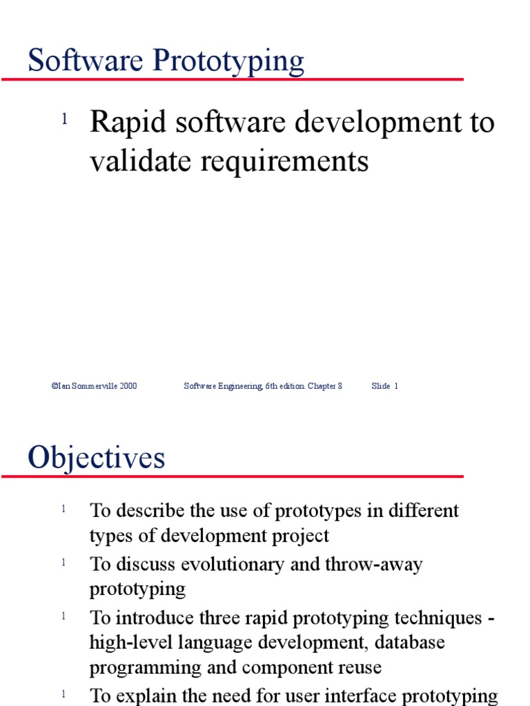 Rapid Software Development To Validate Requirements | PDF | Software ...