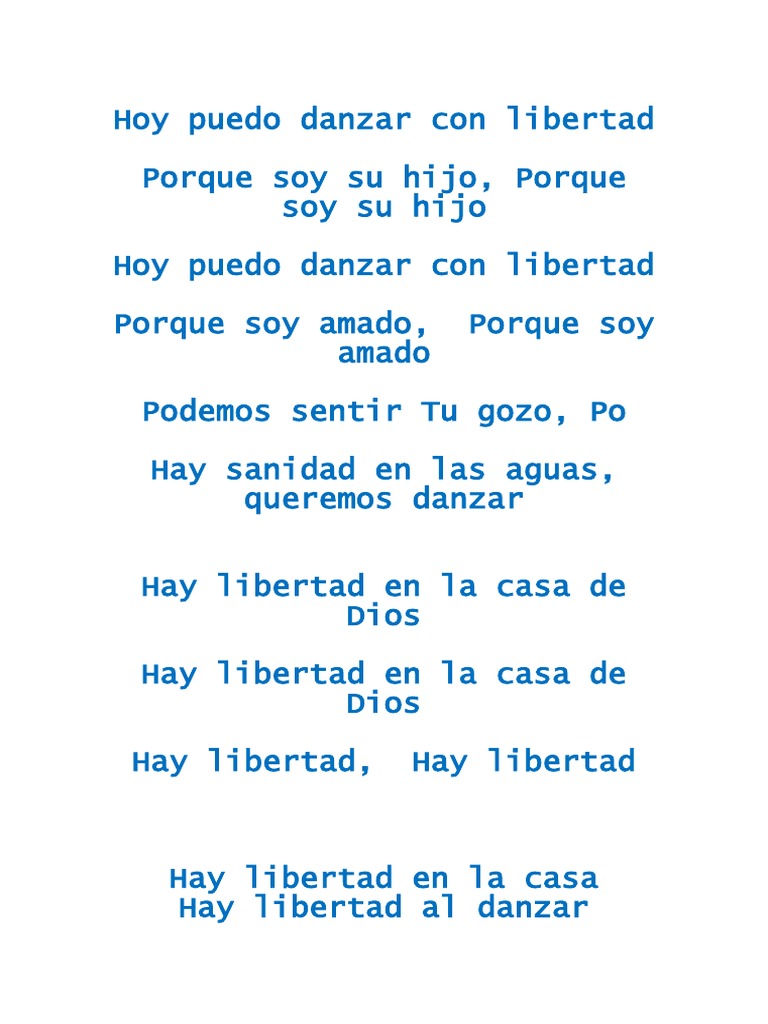 Hoy Puedo Danzar Con Libertad | PDF | Cristo (título) | Creencia