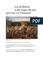 La Historia de Bolivia