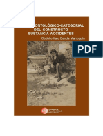 Examen Ontológico-Categorial Del Constructo Sustancia-Accidentes