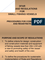 Dfar Rules and Regulations FOR Small Fishing Vessels