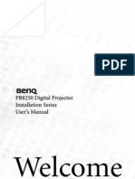 Welcome: PB8250 Digital Projector Installation Series User's Manual