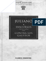 Juliano El Apostata Discursos Seleccion Contra Los Galileos PDF