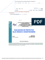Evaluación de Proyectos Bajo Riesgo e Incertidumbre (Powerpoint)