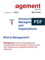 CHP 1 Introduction To Managment