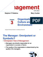 Chapter 3 Organizational Culture and Environment