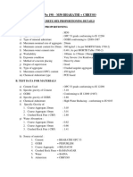 Trail No 198 - M50 BHARATHI + CHRYSO: Concrete Mix Proportioning Details A. Stipulations For Proportioning